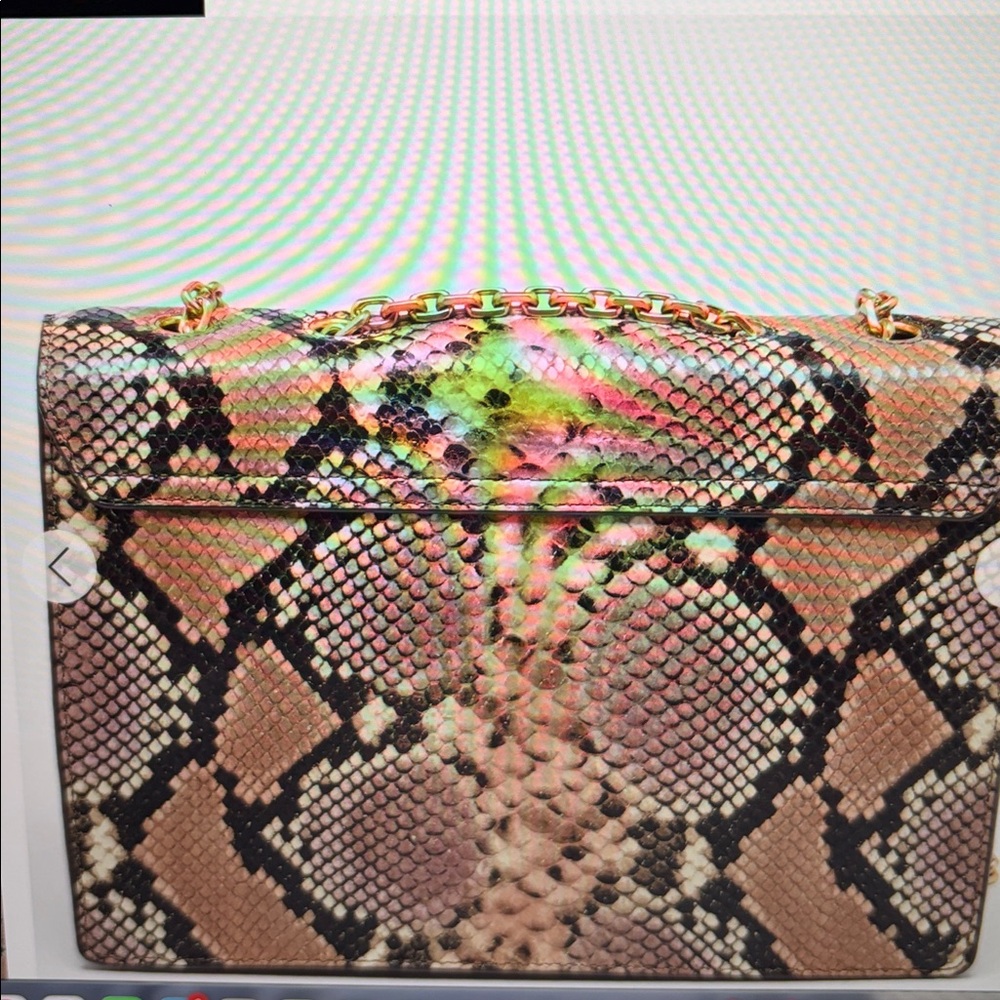 Tory Burch Multicolor Python Embossed Gemini Link… - image 5